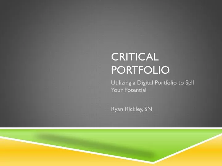 critical portfolio