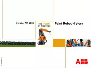 Paint Robot History