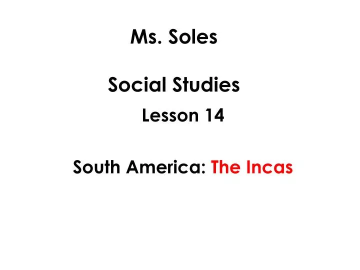 ms soles social studies