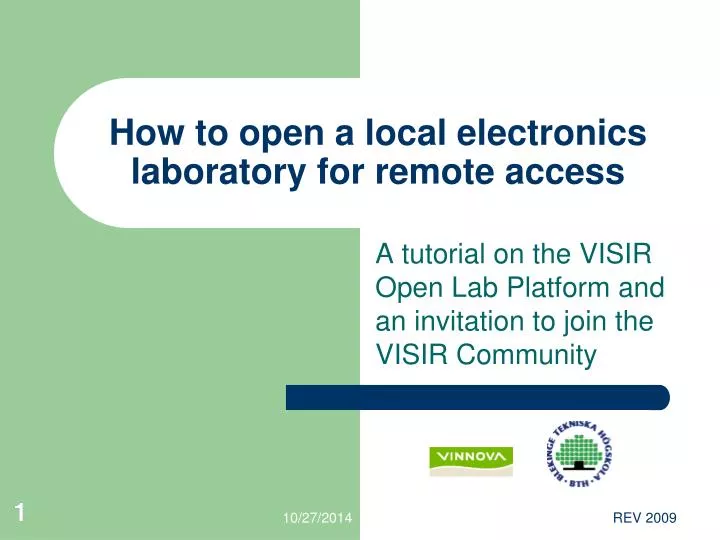 how to open a local electronics laboratory for remote access