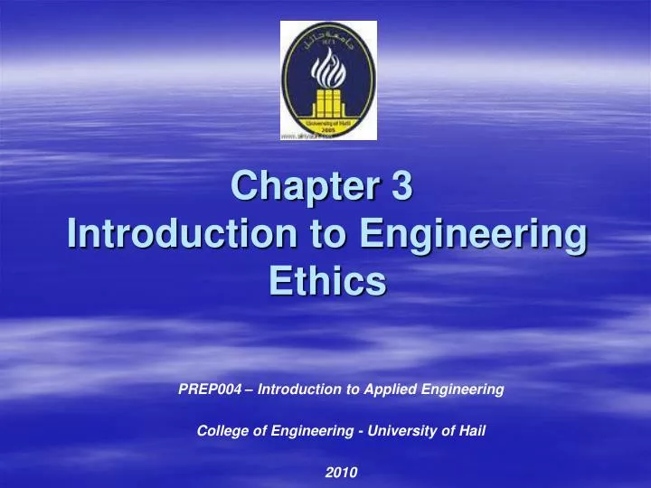 chapter 3 introduction to engineering ethics