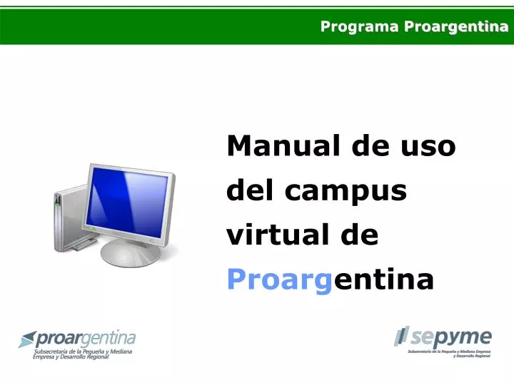 manual de uso del campus virtual de proarg entina