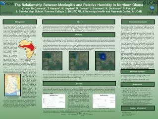 The Relationship Between Meningitis and Relative Humidity in Northern Ghana