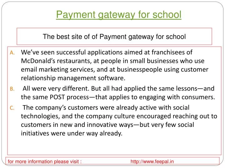 payment gateway for school
