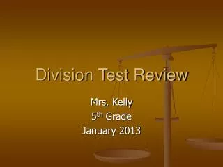 Division Test Review