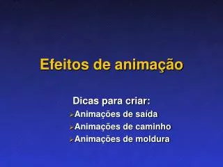 efeitos de anima o