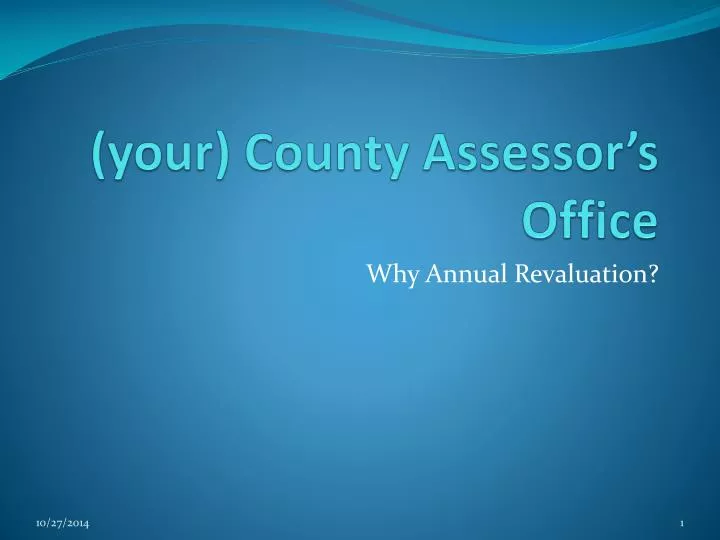 your county assessor s office