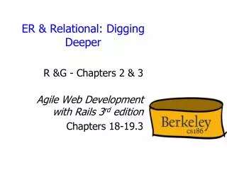 ER &amp; Relational: Digging Deeper