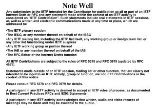note well