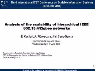Analysis of the scalability of hierarchical IEEE 802.15.4/Zigbee networks