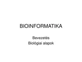 bioinformatika