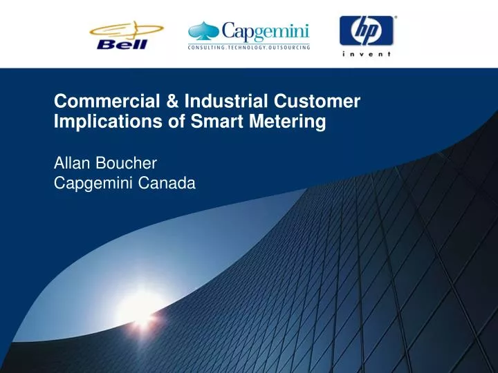 commercial industrial customer implications of smart metering