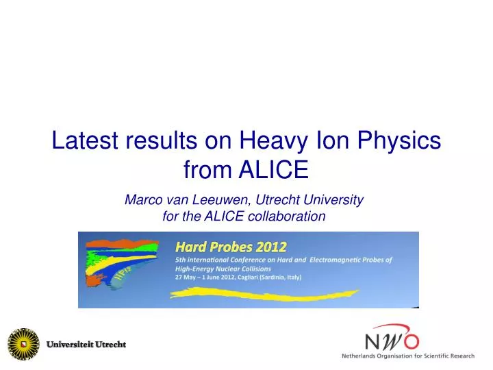 latest results on heavy ion physics from alice