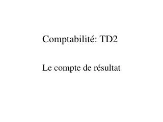 comptabilit td2