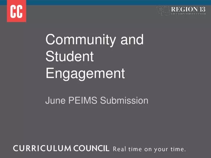 community and student engagement