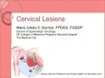 Cervical Lesions - slide 1