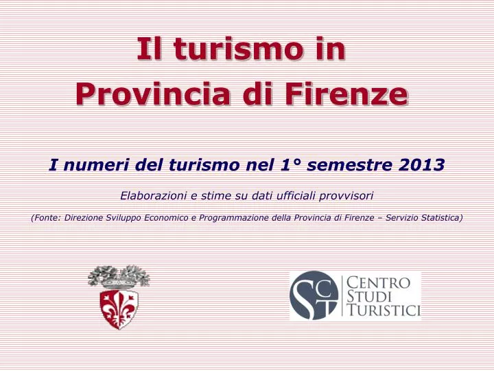 il turismo in provincia di firenze