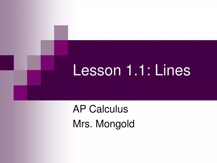 lesson 1 1 lines