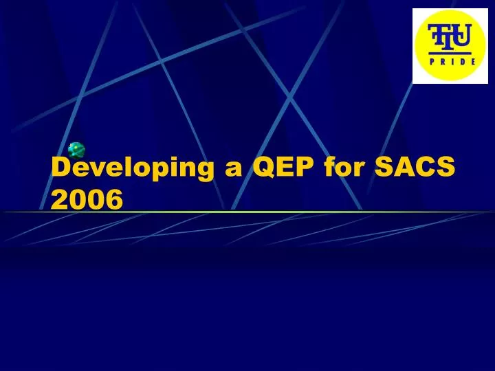 developing a qep for sacs 2006