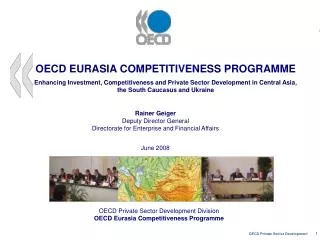 OECD EURASIA COMPETITIVENESS PROGRAMME
