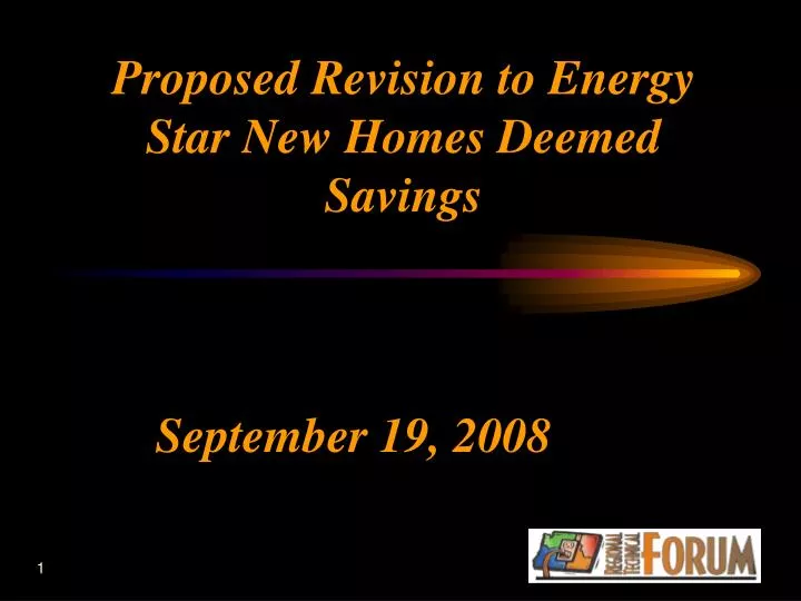 proposed revision to energy star new homes deemed savings