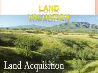 Land Valuation