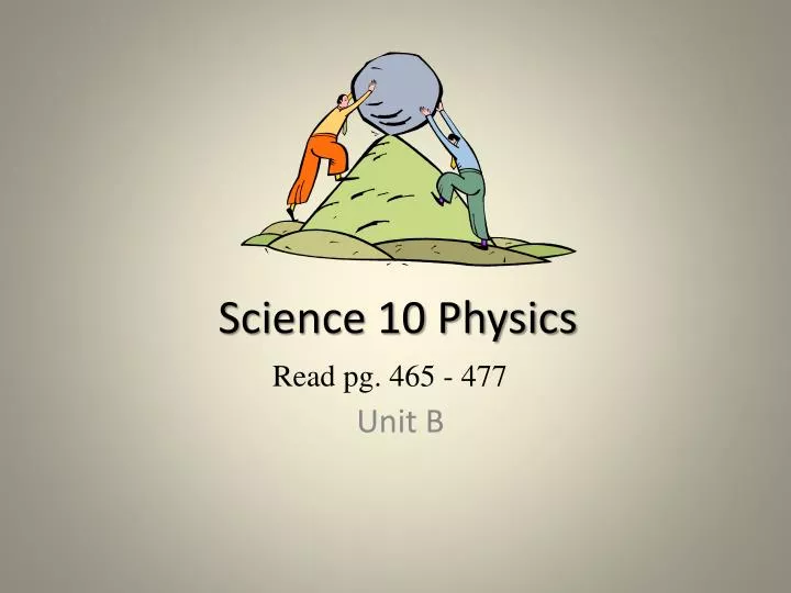 science 10 physics