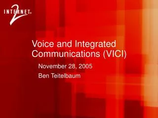 voice and integrated communications vici