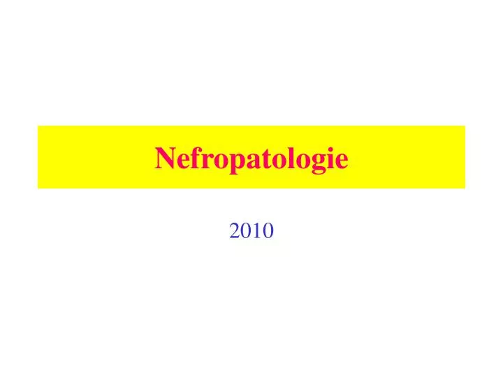 nefropatologie