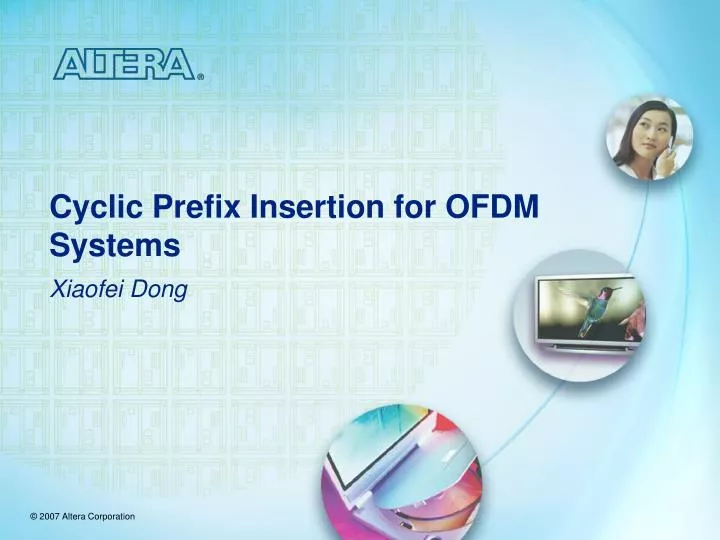 cyclic prefix insertion for ofdm systems