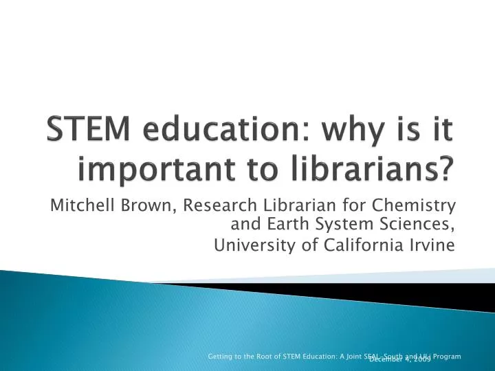 stem education why is it important to librarians