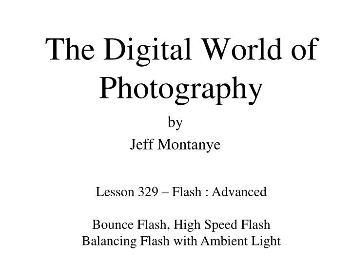 the digital world of photography