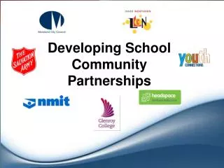 Developing School Community Partnerships