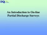 An Introduction to On-line Partial Discharge Surveys - slide 1