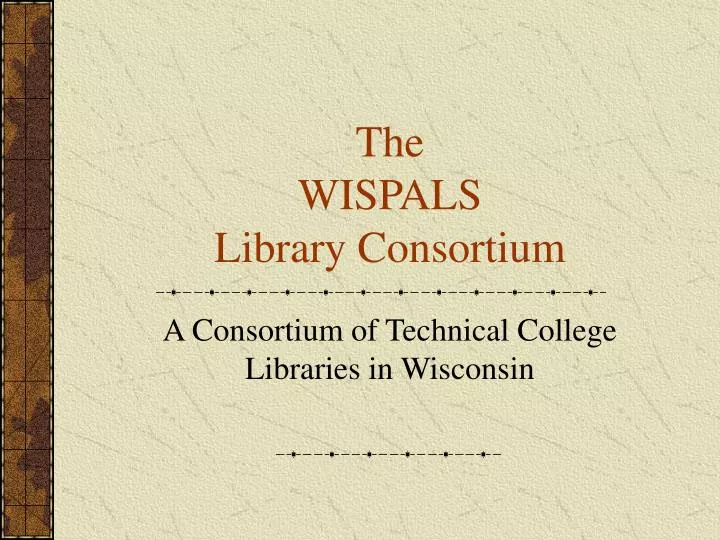 the wispals library consortium