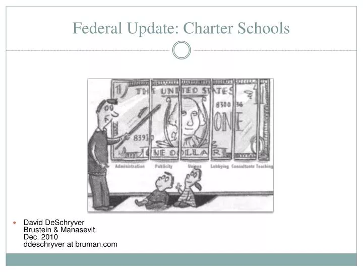 federal update charter schools