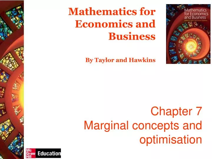 chapter 7 marginal concepts and optimisation