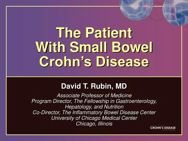 the patient with small bowel crohn s disease