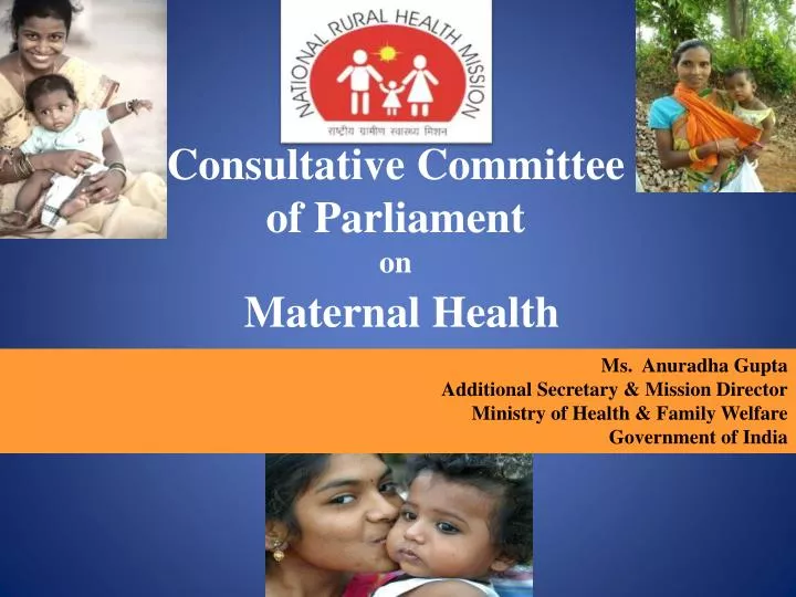 consultative committee of parliament on maternal health