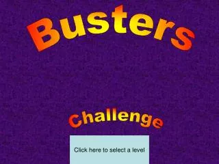 Click here to select a level