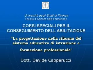 dott davide capperucci