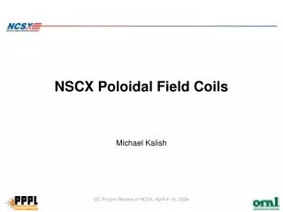 NSCX Poloidal Field Coils