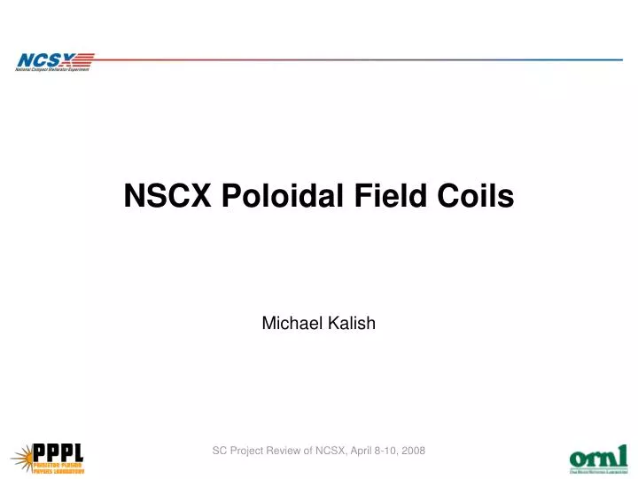 nscx poloidal field coils