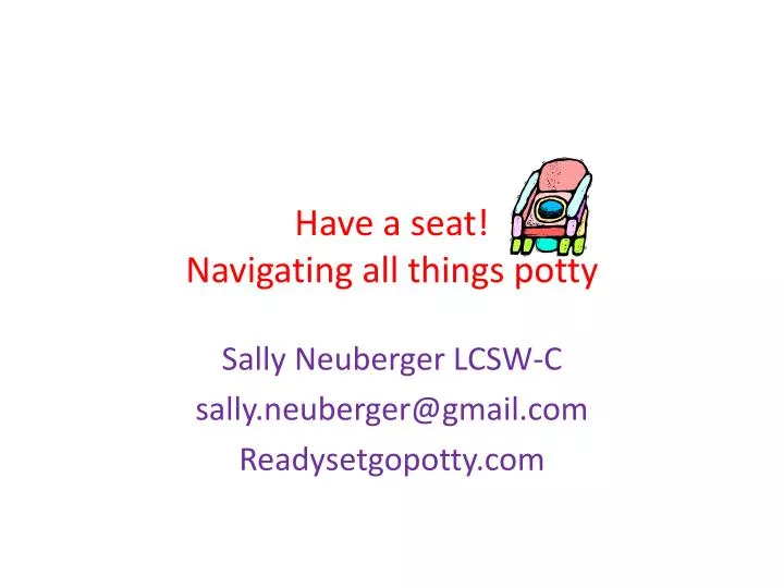 have a seat navigating all things potty