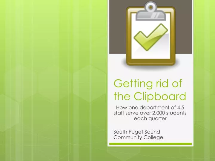 getting rid of the clipboard