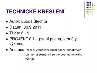 technick kreslen