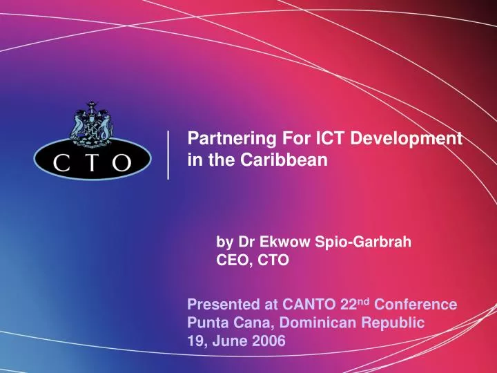 partnering for ict development in the caribbean