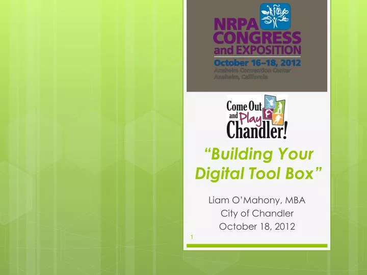 building your digital tool box