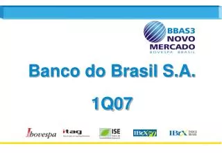 Banco do Brasil S.A. 1Q07