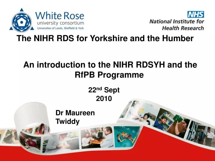 an introduction to the nihr rdsyh and the rfpb programme